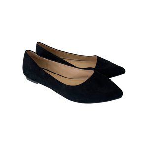 Torrid Black Point Toe Slip On Flats Shoes 12413650 Womens size 11 Wide